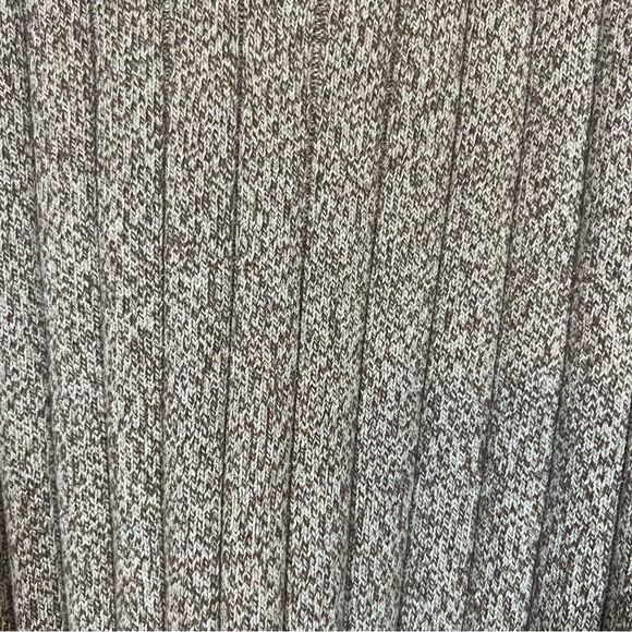 Oscar De La Renta Quarter Zip Brown Cotton Blend Men's Sweater Grandpacore Sz L - Picture 4 of 6